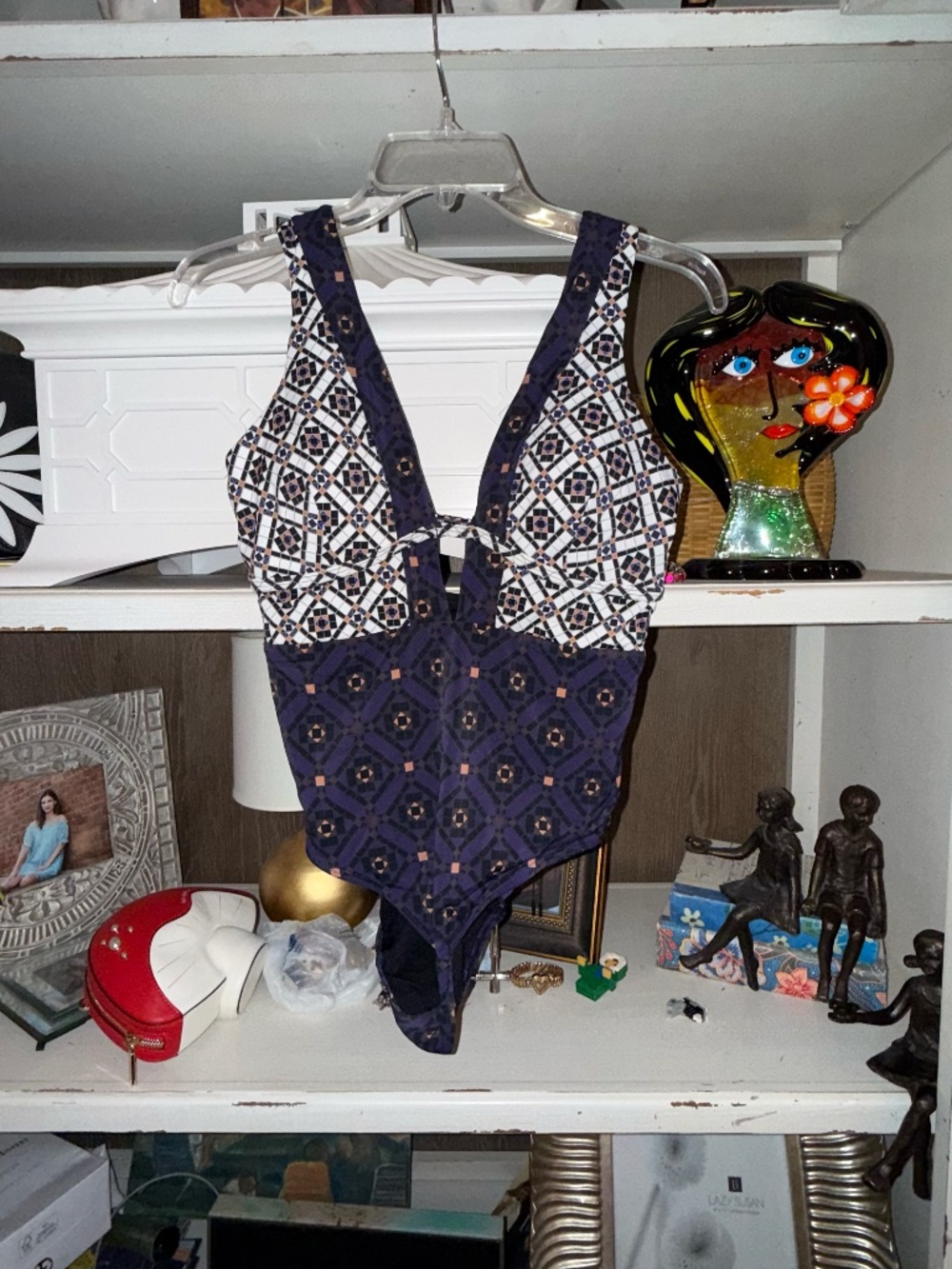 Jets Australia enchanted plunge indigo Jessika Allen US 6 one piece swimsuit - Picture 4 of 7